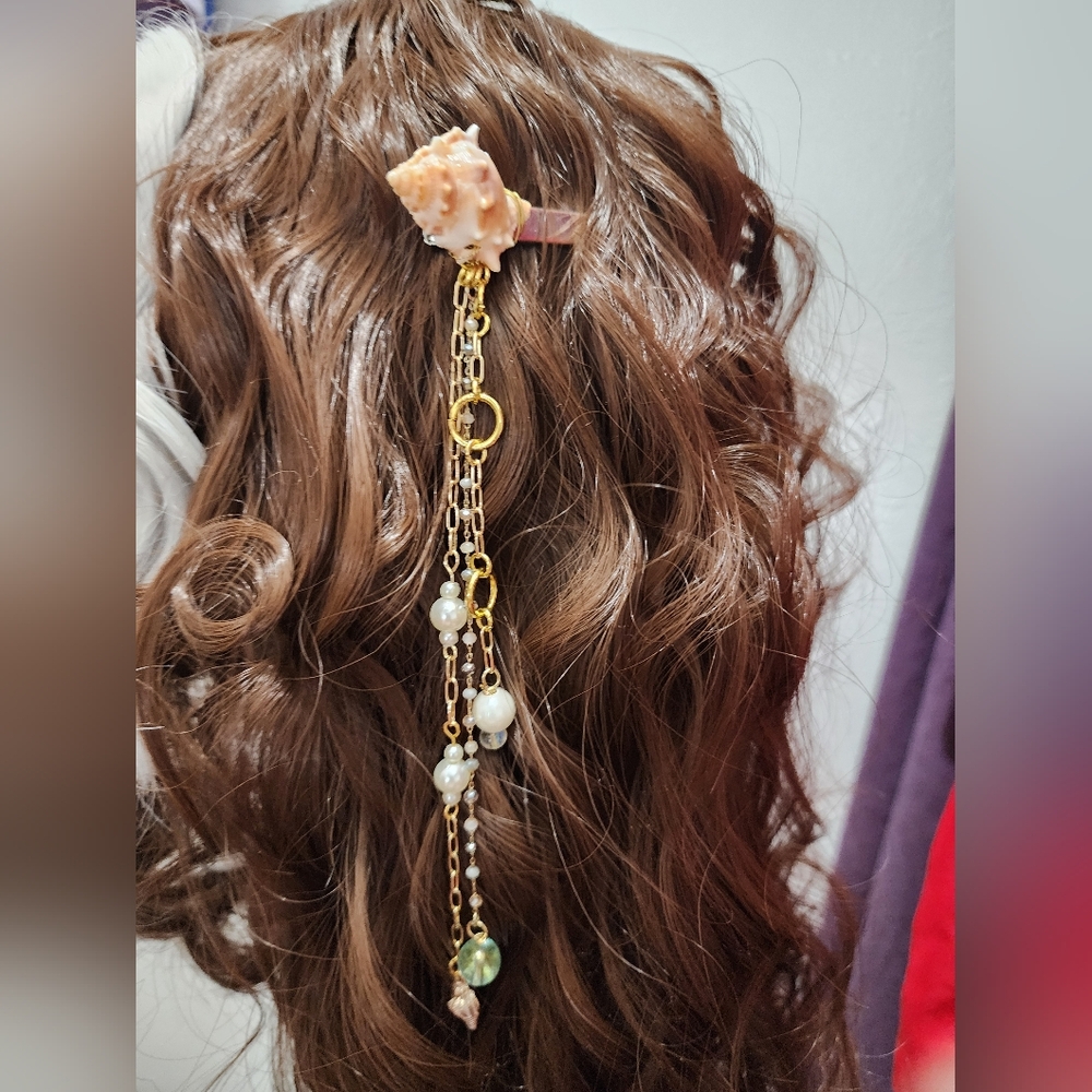 Golden Mermaid Hair Clip